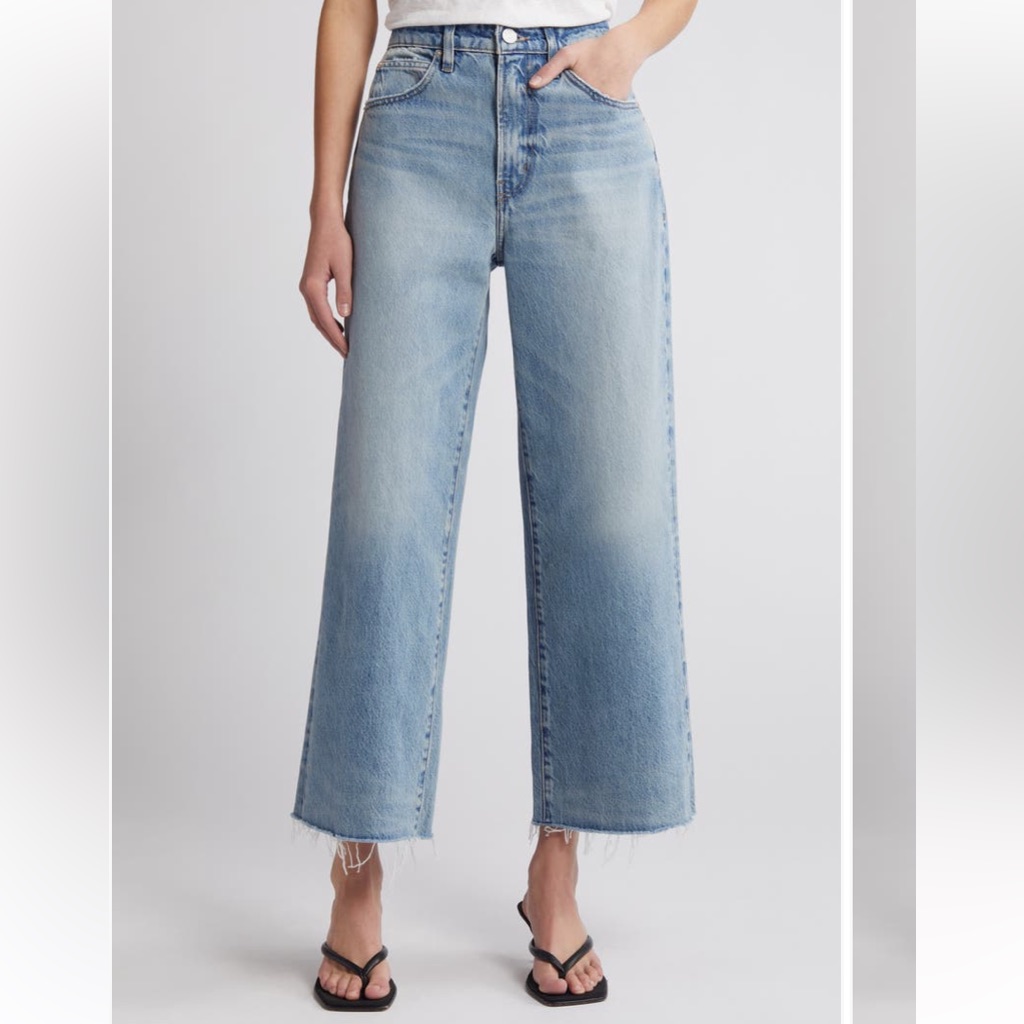 Frame The Relaxed Raw Hem Straight Leg Jeans